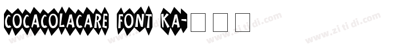 COCACOLACARE FONT KA字体转换